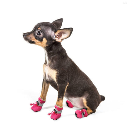 Zapatos impermeables de invierno para perro, botas de nieve y lluvia antideslizantes