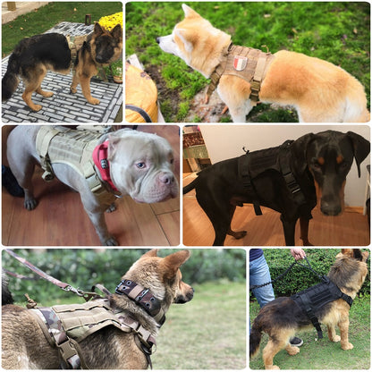 Arnés para perros táctico militar Clip frontal  K9 Chaleco duradero para perros. - Mascotalux