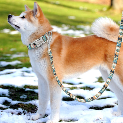 Collar personalizado impreso para mascotas. Collar de nailon para perro, personalizado. Collar de nombre de cachorro