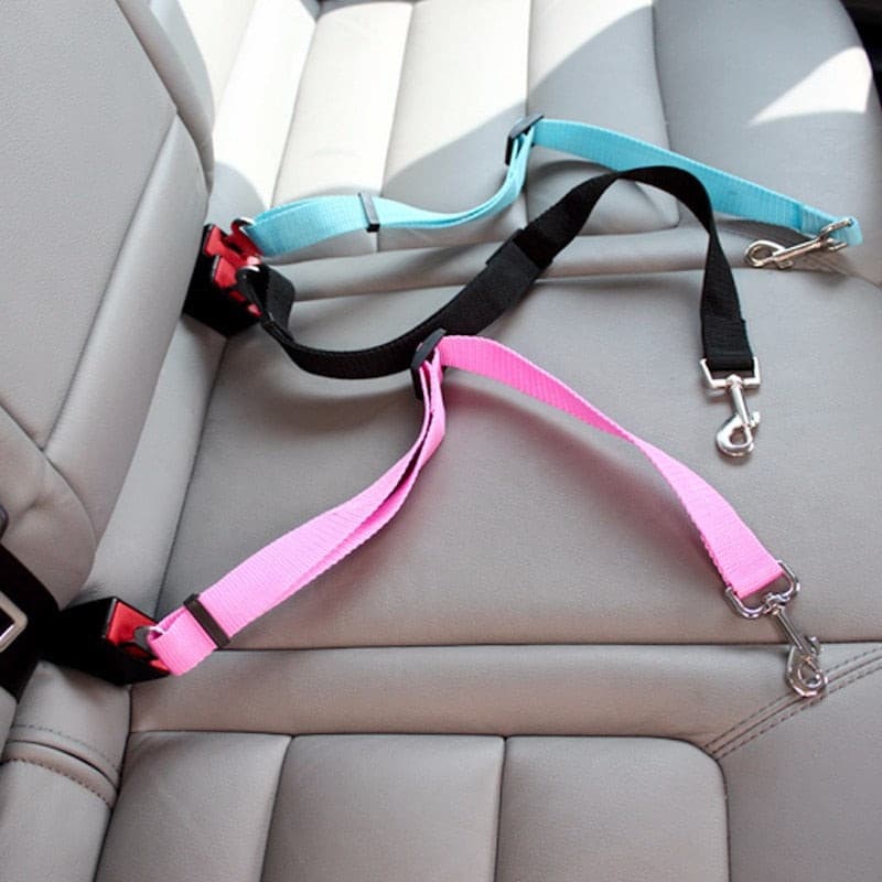 Mascota perro gato cinturón de seguridad de coche para accesorios productos animales arnés ajustable correa de plomo pequeño mediano clip de viaje. - Mascotalux