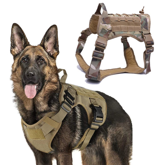 Arnés para perros táctico militar Clip frontal  K9 Chaleco duradero para perros. - Mascotalux