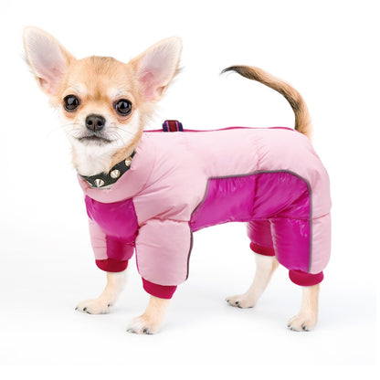 Ropa de perro de invierno de algodón. Gruesa chaqueta sudadera impermeable, Chihuahua, Bulldog Francés