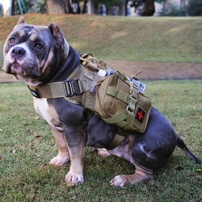 Chaleco táctico de nailon para perros, chaleco militar de caza y tiro para perros, chaleco Molle de entrenamiento Airsoft - Mascotalux