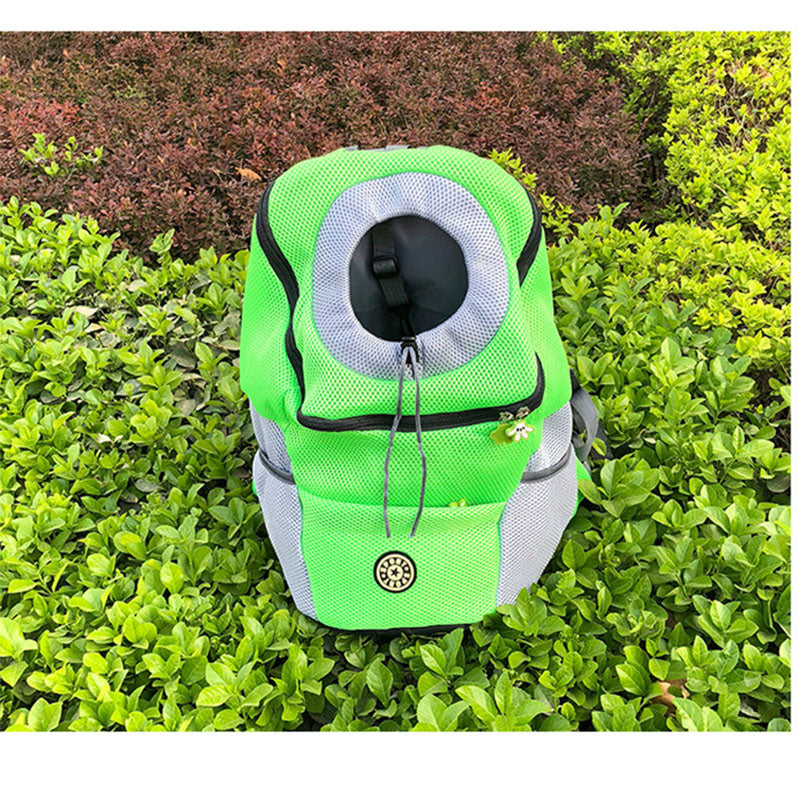 Doble hombro portátil de viaje mochila al aire libre bolsa de transporte perro mascota.